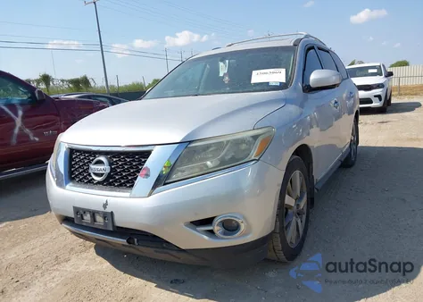 2014 Nissan Pathfinder Platinum from USA, damaged, VIN 5N1AR2MM5EC663973